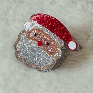 Christmas Santa  Hair Claw Clip